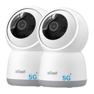 ieGeek 2.4/5GHz Camara Vigilancia WiFi Interior 2K 360°PTZ,…