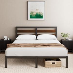 ZINUS Kai - Marco de cama doble 135 x 190 cm - 80 cm de alt…