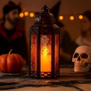 Linterna de Vela marroquí Lámpara Decorativa para Mesa o Co…