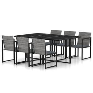 Faroom Conjunto Jardin Exterior Mesa y 6 Sillas Juego de Co…