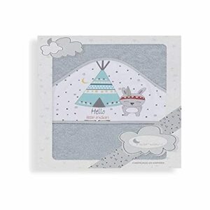 Interbaby - Capa de Baño Bebe Gris | Toalla Bebe con Capuch…