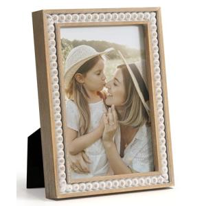 SUMGAR Marco de Fotos Boho 10x15 cm de Madera, Marco Rústic…