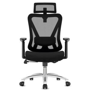 Durrafy Silla de Oficina Ergonómica,Silla de Escritorio con…