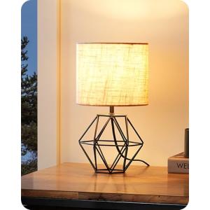 EDISHINE Lámpara de Mesa de Noche, Casquillo E14, Pantalla…