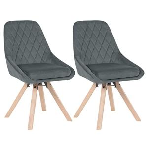 WOLTU Juego de 2 Sillas de Comedor Giratorias Sillas Ergono…
