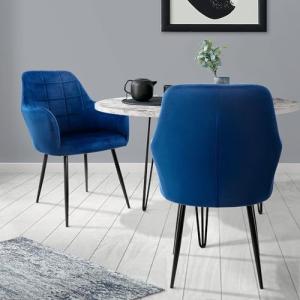 ECD Germany 2X Sillas de Comedor Ergonómicas Asiento Tapiza…