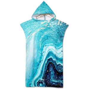 Surwin - Toalla Poncho de Surf de Microfibra con Capucha pa…