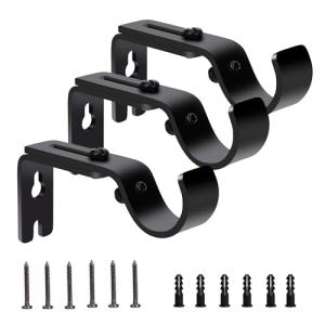 Soporte de Barra de Cortina Ajustable, 3 Piezas Soporte de…