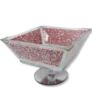CRYSTAL CROWN Adorno brillante de cristal rosa, regalo de d…