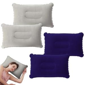 UILYNIU 4 Piezas Almohada Hinchable Almohada Camping Almoha…