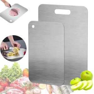 Titanium Cutting Board, 2 Piezas Tabla de Cortar de Titanio…