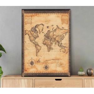 Manualidades Adultos Mapa, Paisaje Pintar por Numeros Adult…