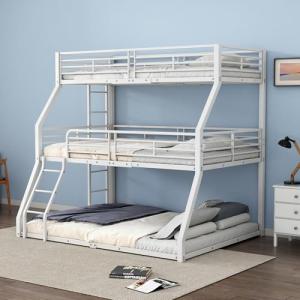 Lcoho Litera de 90 x 200 cm, estructura de metal, cama de h…
