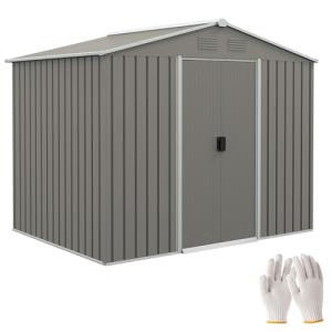 Outsunny Caseta de Jardín Exterior 3,6 m² 236x174x190 cm Co…