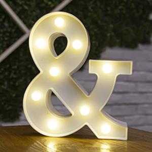 BESCH Letra Luminosas mayúscula Decorativas de Plástico 22c…