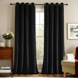 Deconovo Cortinas Opacas Cortinas de Terciopelo para Dormit…