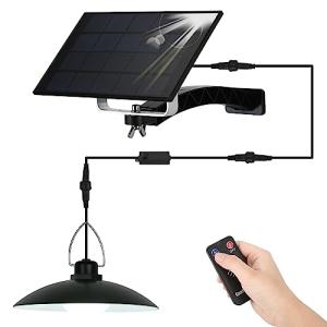 ENCOFT Luz Colgante Solar Exterior Con Control Remoto, Lámp…