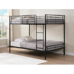 Vente-unique - Litera - 2 x 120 x 190 cm - Negro - DUOTIS II