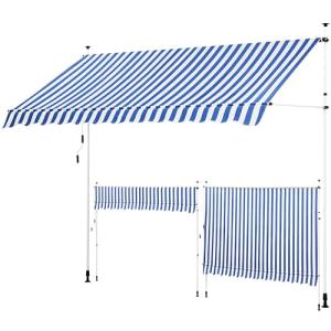 Yaheetech Toldo Manual Retráctil Exterior Toldo Enrollable…