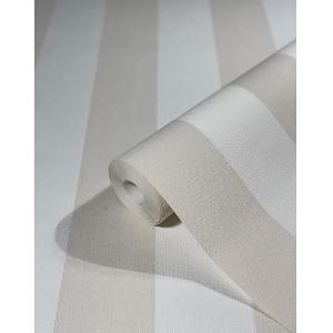 WALLCOVER Papel pintado beige a rayas, diseño de líneas bla…