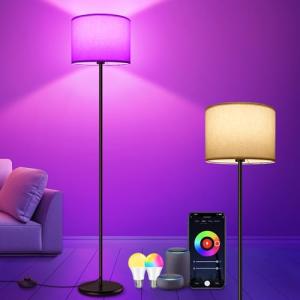 KingMile Lámpara de pie LED, lámpara de pie RGB, regulable,…