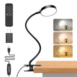 iFalarila 61 LED Lámpara de Escritorio con Pinza, Más Recie…