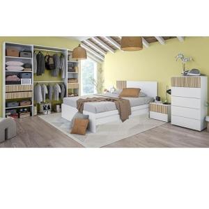 Pack Dormitorio DISEÑO NÓRDIK Modelo Ethan Natur Y Blanco V…