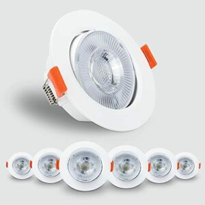 Kambo Focos Empotrables LED Techo, Focos 6W Frío Blanco 600…