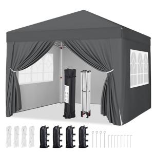 Yaheetech Carpa Plegable 3x3 Cenador Impermeable para Exter…