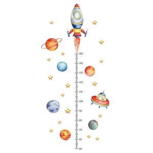 Galenecx Medidor Niños Pared Adhesivo, 50-150cm Cósmico Med…