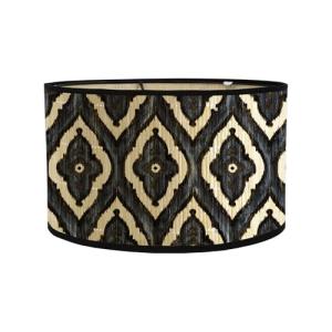 Ysislybin Pantalla de Lámpara Vintage E27 Negro de Bambú de…