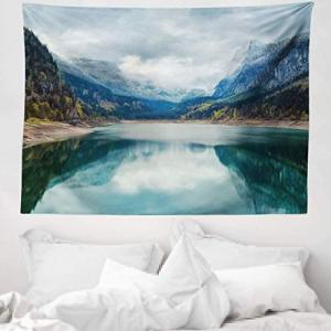 ABAKUHAUS Paisaje Tapiz de Pared y Cubrecama Suave, Lago Al…