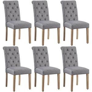Yaheetech 6pcs Sillas de Comedor Silla de Polipiel con Pata…