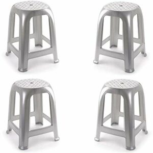 PLAST 4X Taburete Silla de plástico Asiento apilable Banco…