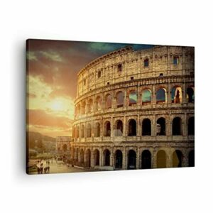 ARTTOR Cuadros sobre lienzo Coliseo Roma Arquitectura Itali…