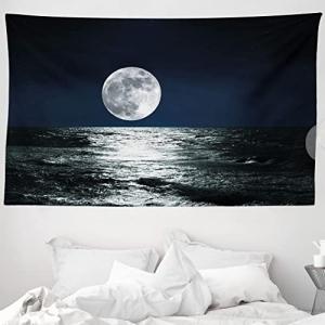 ABAKUHAUS Luna Tapiz de Pared y Cubrecama Suave, Dibujo Tem…