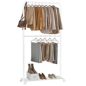 SONGMICS Perchero Burro, Burro de Ropa con 2 Barras, Marco…
