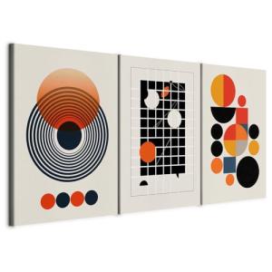 murando - Set De 3 Cuadros Acústico Multipanel Círculos ret…