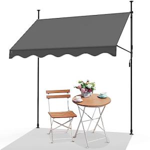 VOUNOT Toldo Manual Retráctil, Toldo Enrollable Exterior Al…