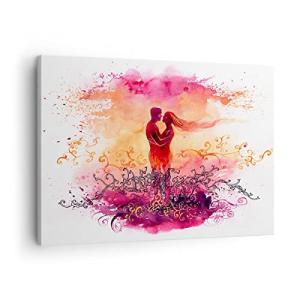 ARTTOR Lienzos decorativos Amor Pareja luna de miel Cuadro…