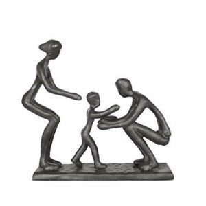Aoneky Estatua Familiar de Metal - Figura Decorativa de 3 M…
