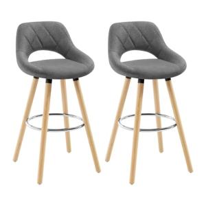 WOLTU Taburetes Cocina Juego de 2, Taburetes Altos con Resp…