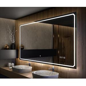 A ARTFORMA Espejo de Baño con Iluminación LED - 130x80 - Lu…