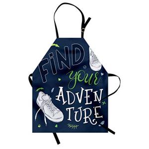 ABAKUHAUS Aventuras Delantal de Cocina, Bosque zapatillas d…