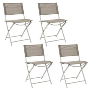 HOME DECO FACTORY, HDO0210, Juego de 4 sillas Elba Beige, M…