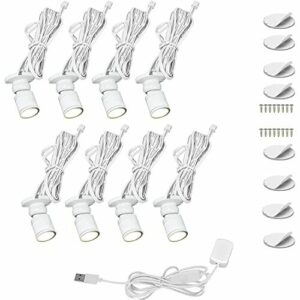 Cefrank Mini focos para vitrina, mostrador de cristal, 8 x…