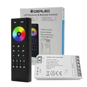 GIDEALED Controlador LED RGBW con kit de mando a distancia…