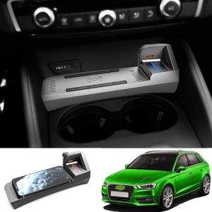 Cargador inalámbrico para automóvil para AUD-i A3 2014-2021…
