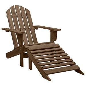 Homgoday Sillón de jardín con reposapiés, silla de jardín,…