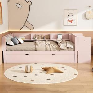 Idemon 90 x 200 cm, cama plana, con cama extraíble, con esc…